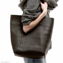 Skórzana Torba Damska SHOPPER SNAKE