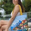 Pikowana duża torba shopper Garda