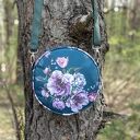 Torebka Round Bag w Kwiaty na ramię - retro, nowoczesna i wygodna