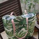 Worek - Monstera na ramię - torebka shopperka XL handmade