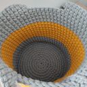 Torba na ramię szydełkowa ze sznurka bawełnianego 5 mm - 23 cm x 30 cm