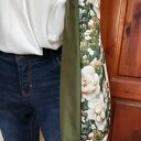 Pojemna torba shopper w kwiaty na zakupy