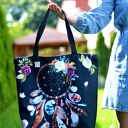 shopper na zakupy wodoodporna zakupowa shopperka torba na ramię łapacz