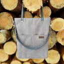 Duża torba szary z grafitem