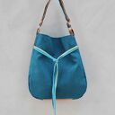 Simply Bag - duża torba worek turkus na ramię