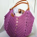 Torba z wodoodpornego sznurka poliestrowego idealna na jesień - "Tulip