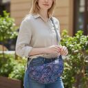 Torebka crossbody półsiężyc paisley