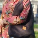 Zamszowa torba Hobo Bonita w kolorze czekoladowym na ramię