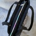 upcyklingowa miejska jeansowa torba damska na ramię