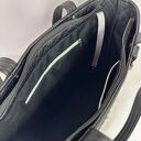 Czarna torebka shopper z kosmetyczką - wzór Zodiak Ryby