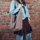 Boogi Bag różowa torba hobo w stylu boho