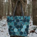 Shopper Bag Bucket - morskie plastry miodu
