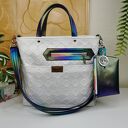 Torebka damska z kieszeniami na ramię ekoskóra