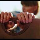 Skórzana stylowa torebka Łezka kolor Rudy i Granatowy wykonana ręcznie od Ladybuq rozmiar M