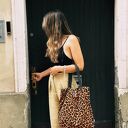 Torba Mr. M Cętki brązowe - uszy skóra naturalna