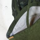 Shelly bag ciemnozielona torba z wodoodpornyego nubuku syntetycznego