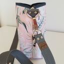 Torebka MINI wodoodporna - Pastelove Liście - NA ZAMÓWIENIE