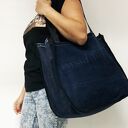 Duża torba na ramię z upcyklingu jeans - Majunto (Lee Cooper 37)