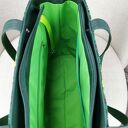 Torebka damska shopperka z kosmetyczką torebka miejska na ramę - liście monstery