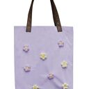 Torba Mr. M flower violet/uszy skóra naturalna