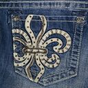 Duża torba na ramię z upcyklingu jeansu JEANS 73 od Majunto