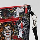 Torebka listonoszka wodoodporna, torba na ramię, mała torebka przez ramię czaszki sugar skull czachy