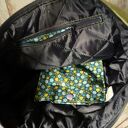Wiosenna torba hobo na ramię z ekozamszu pikowana - fiolet, zieleń, czarna podszewka