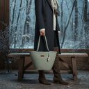 Torebka koszyk miejski ze sznurka rękodzieło na prezent TS02-b019