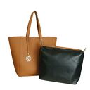 MANZANA duża torba klasyczna 2w1 karmelowa