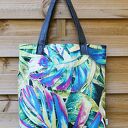 Torba na ramię Mr M Monstera Fluo - uszy z naturalnej skóry