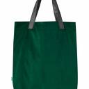 Torba Mr. M Velvet w butelkowej zieleni - elegancki shopper na ramię z naturalnymi uszami