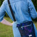 Torebka listonoszka wodoodporna, torba na ramię, mała torebka przez ramię kosmos galaktyka