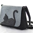 Listonoszka z kotem, torebka z kotkiem, pomysł na prezent dla kociary