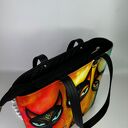 Torba handmade shopper z kosmetyczką w koty
