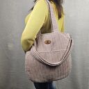 1. 💗 Pastelowy Róż - Duża Torba na Co Dzień | Pojemna, Funkcjonalna