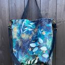 Torba na ramię XXL - print szuwary