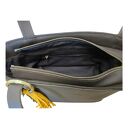 Skórzana torebka na ramię, czekoladowa