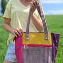 Kolorowa duża torba Shopper York