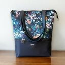 Torebka shopperka z kieszenią NOCNY OGRÓD