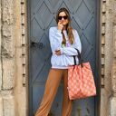 Torba Mr. M Pixel pomarańczowa - uszy skóra naturalna