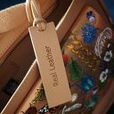 Ręcznie malowana skórzana torba na ramię LAS