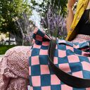 Torba Mr. M Pixel granat - uszy skóra naturalna