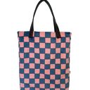 Torba Mr. M Pixel granat - uszy skóra naturalna