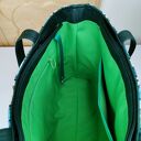 Torebka damska shopperka z kosmetyczką torebka miejska na ramę - kwiaty