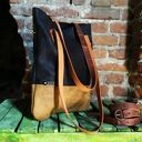 Torebka skórzana worek od Ladybuq art