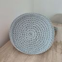 Torba na ramię szydełkowa ze sznurka bawełnianego 5 mm - 23 cm x 30 cm