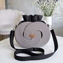 Torebka handmade ze sznurka mokka