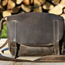 Mała teczka skórzana na ramię A5 z naturalnej skóry - ręczne wykonanie Navaho Clothing
