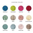 Pleciona szydełkowa torba na ramię w kolorze neonowego różu