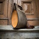 brązowa skórzana torebka od ladybuq szykowna torba na lato idealna do biura